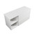 Carlton Module Wall Hung Vanity 1200mm 2 Drawer Wall Hung Cabinet 800mm Gloss White + 400mm Left Hand Shelf