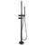 Circo Floor Mounted Bath Set 225mm Spout Mains Pressure With Handshower Gun Metal