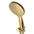 Circo Single Spray Handshower With Elbow 1.5m Hose And Holder All Pressures Brushed Gold Wall Mounted