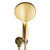 Circo Single Spray Handshower With Elbow 1.5m Hose And Holder All Pressures Brushed Gold Wall Mounted