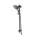 Circo Single Spray Slide Shower Set All Pressures 1.5m Hose Gun Metal Wall Mounted