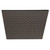 Prestigio Shower Rose Head Square Head 250 x 250mm All Pressures Gun Metal