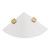 Acrylic Corner Shower Shelf With 2 Brushed Gold Brackets