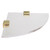 Acrylic Corner Shower Shelf With 2 Brushed Gold Brackets