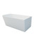 Freestanding Bath Right Back To Wall Centre Waste Acrylic White 1500mm