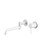 Mecca Wall Basin/Bath Mixer Swivel Spout 225mm Matte White