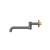 Mecca Swivel Basin/Bath Spout Wall Mounted 225mm Gun Metal