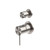 Mecca Shower Mixer With Diverter Separate Back Plate Brushed Nickel