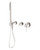 Mecca Shower System Separate Back Plate Brushed Nickel
