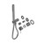 Mecca Shower Mixer Diverter System Separate Back Plate Trim Kit Gun Metal