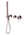 Mecca Shower System Separate Back Plate Brushed Bronze
