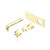 Mecca Wall Basin/Bath Mixer 160mm Trim Kit Brushed Gold