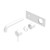 Mecca Wall Basin/Bath Mixer 260mm Trim Kit Matte White