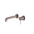 Mecca Wall Basin/Bath Mixer Separate Back Plate 185mm Brushed Bronze