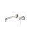 Mecca Wall Basin/Bath Mixer Separate Back Plate 230mm Brushed Nickel