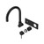 Mecca Wall Basin/Bath Mixer Swivel Spout Trim Kit Matte Black