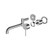 Mecca Wall Basin/Bath Mixer Swivel Spout 225mm Trim Kit Chrome