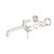Mecca Wall Basin/Bath Mixer Swivel Spout 225mm Trim Kit Brushed Nickel