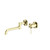 Mecca Wall Basin/Bath Mixer Swivel Spout 225mm Brushed Gold