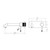 Opal Wall Basin/Bath Mixer 230mm Graphite