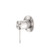 Opal Shower Mixer 80mm Plate Brushed Nickel