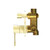 Opal Shower Mixer With Diverter Brushed Gold