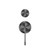 Opal Shower Mixer With Diverter Separate Plate Graphite