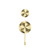 Opal Shower Mixer With Diverter Separate Plate Brushed Gold