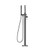 Opal Freestanding Bath Mixer With Hand Shower Graphite