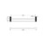 Opal Double Towel Rail 600mm Brushed Nickel