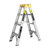 Trade Series Double Sided Ladder 4 Steps 180kg OXDS04