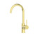 Dolce Gooseneck Kitchen Mixer Brushed Gold