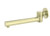 Dolce Wall Mounted Swivel Bath Spout Brushed Gold