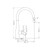 Dolce Pull Out Sink Mixer Gun Metal