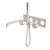 Kara Progressive Shower System With Spout 250mm Trim Kit Brushed Nickel