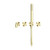 Kara Progressive Shower System Separate Plate With Spout 250mm Brushed Gold