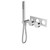 Kara Progressive Shower System Trim Kit Chrome