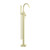 Mecca Round Freestanding Mixer With Hand Shower Brushed Gold