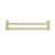 Mecca Care 25mm Double Towel Grab Rail 600mm Brushed Gold