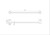 Mecca Care 25mm Grab Rail 600mm Brushed Nickel