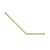 Mecca Care 32mm Ambulant Toilet Grab Rail 45 Degree 750X450mm Brushed Gold
