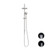 Opal Twin Shower With Air Shower Brushed Nickel