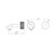 Opal Progressive Wall Basin Set 120mm Graphite