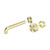 Opal Progressive Wall Basin Set 120mm Trim Kit Brushed Gold