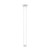 Round Ceiling Arm 300mm Length Matte White