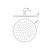 250mm Round Shower Head Brushed Nickel