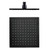 250mm Square Shower Head Matte Black