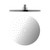 250mm ABS Round Shower Head Chrome