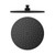 250mm ABS Round Shower Head Matte Black