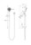 Round Metal Project Shower Rail 4 Star Rating Brushed Nickel